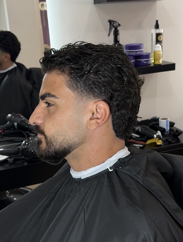 Taper Fade & Curly Top